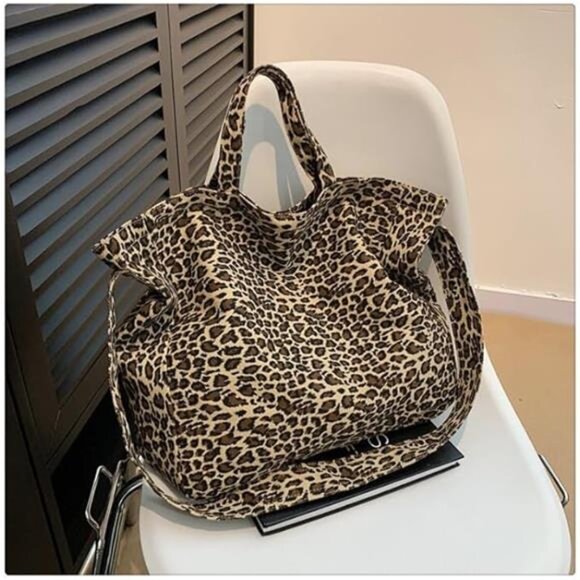 Leopard Print Hobo Tote - Picture 6 of 7